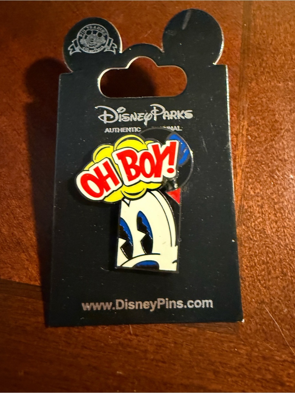 Disney Mickey Oh Boy Trading Pin Retro